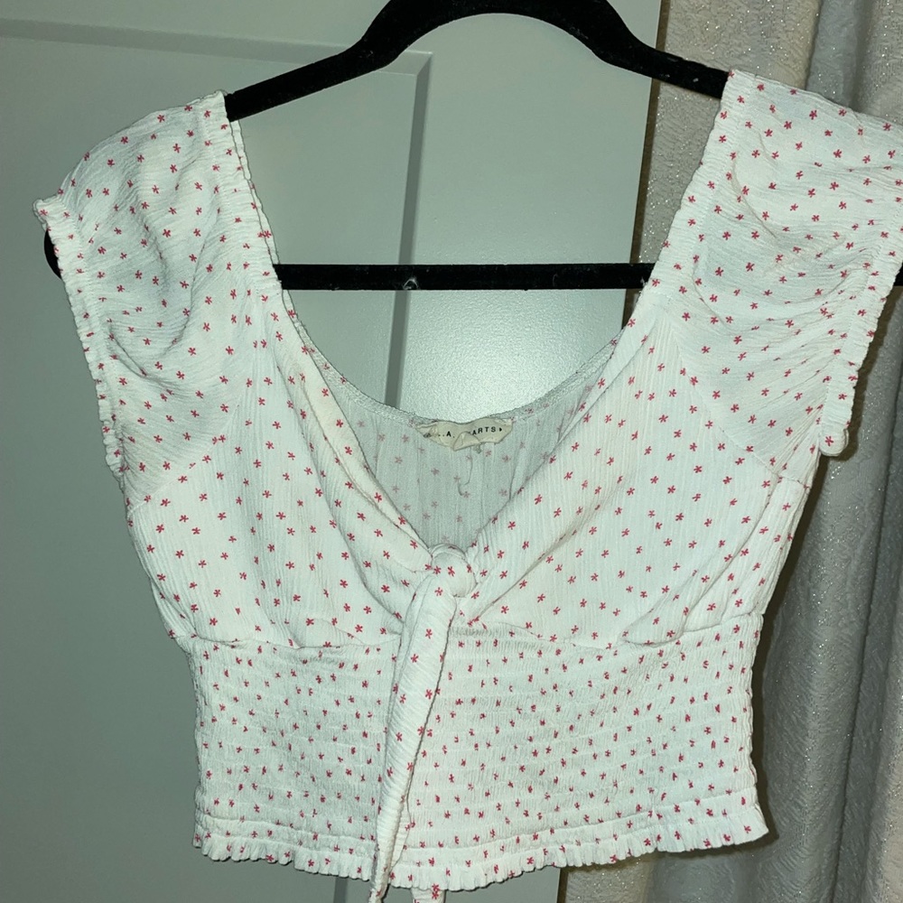 LA hearts crop top